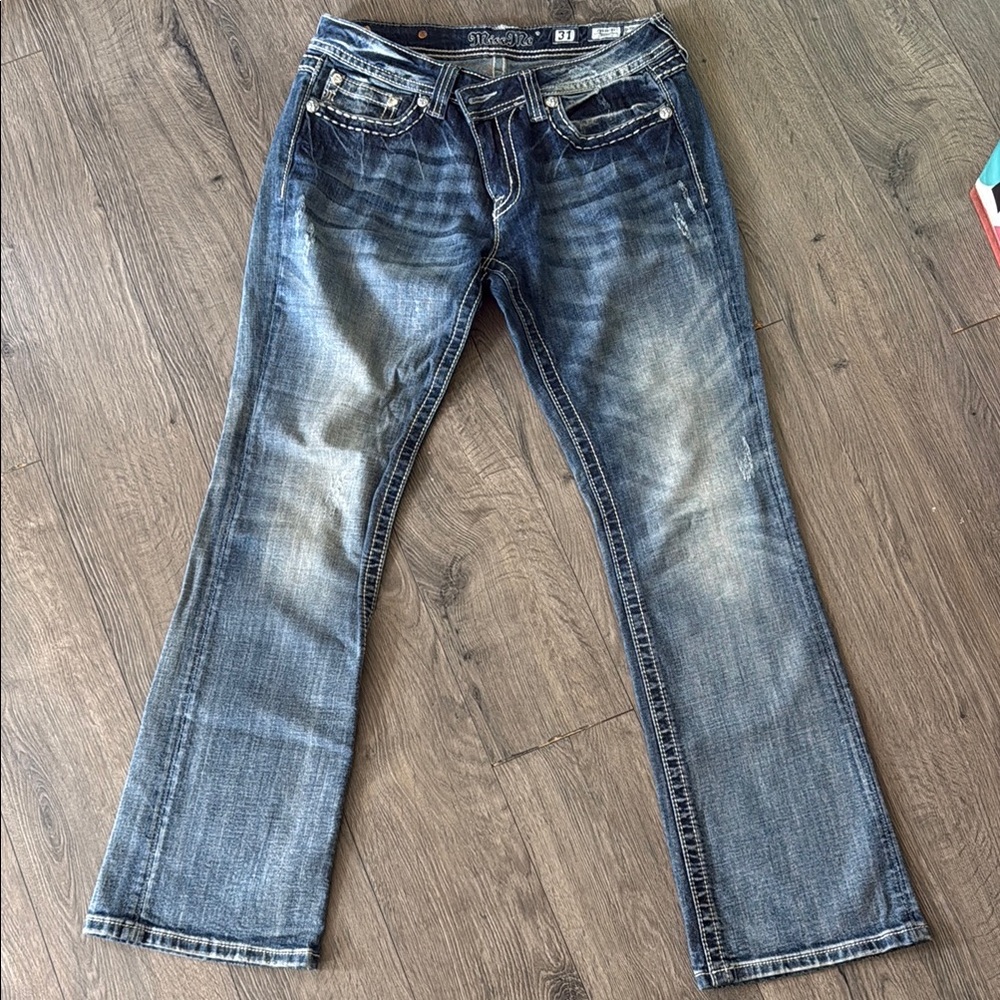 Miss Me Blue Boot Cut Jeans Classic Style
